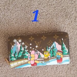 Fashion Colorful Monogram Wallet with Playful Design Vivienne Super Cute